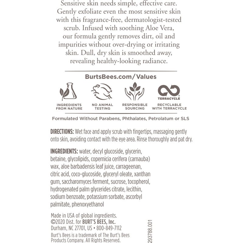Sensitive Solutions Gentle Face Scrub - US 7606